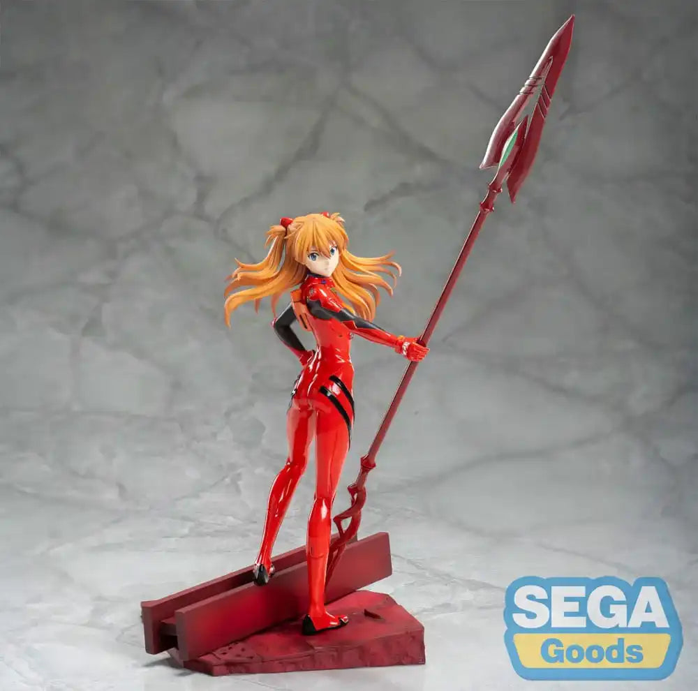 Evangelion: 3.0+1.0 Thrice Upon a Time Luminasta PVC Statue Asuka Shikinami Langley x Spear of Longinus 20 cm - Smalltinytoystore