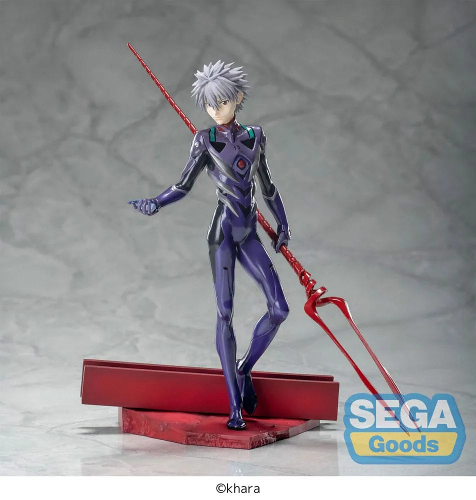 Evangelion: 3.0+1.0 Thrice Upon a Time Luminasta PVC Statue Kaworu Nagisa x Spear of Longinus 21 cm - Smalltinytoystore
