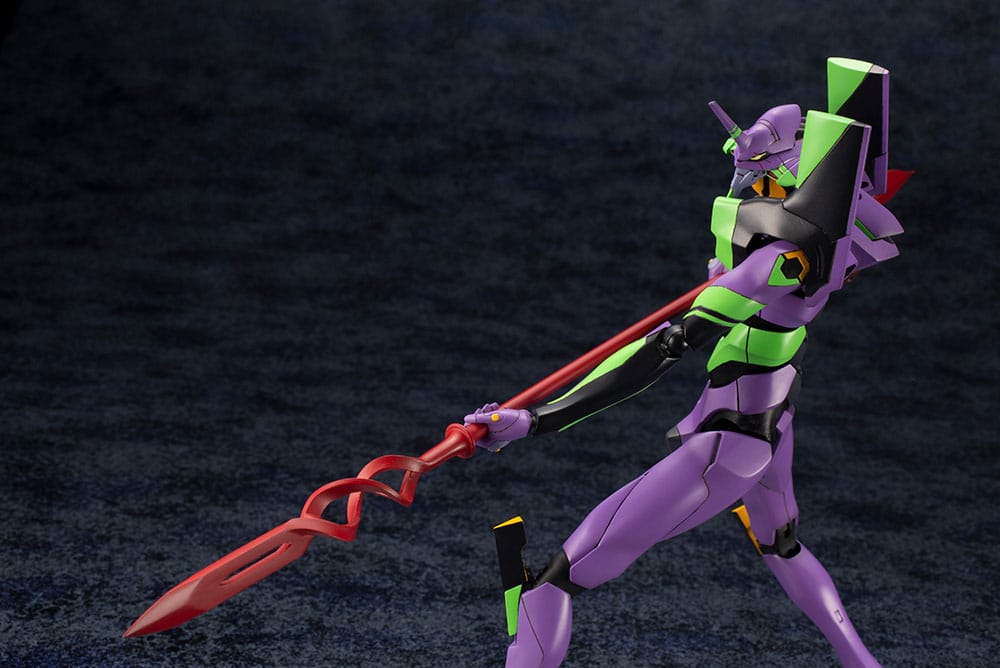 Evangelion: 3.0 + 1.0 Thrice Upon a Time Plastic Model Kit 1/400 Evangelion Test Type-01 with Spear of Cassius 19 cm - Smalltinytoystore