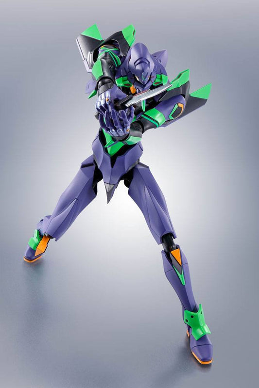 Evangelion: 3.0+1.0 Thrice Upon a Time Robot Spirits Actionfigur (Side EVA) Evangelion Test Type-01 + Spear of Cassius Renewal Color Edition Reissue - Smalltinytoystore