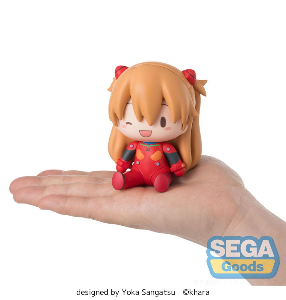 Evangelion: New Theatrical Edition Fuwa Petit Chibi Figur Asuka Plug Suit 8 cm - Smalltinytoystore