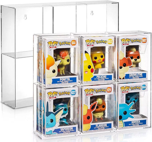 Evoretro Acryl Display Case für 6 Funko Pops - Smalltinytoystore