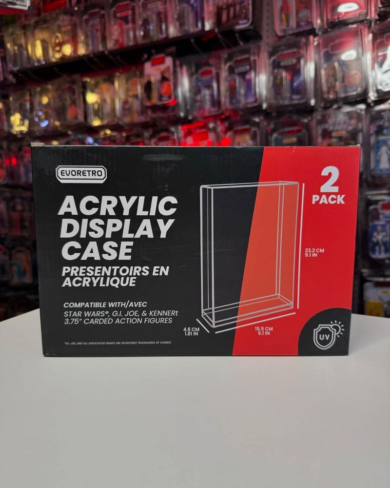 Evoretro Acryl Display Cases 2er-Pack für Actionfiguren - Smalltinytoystore