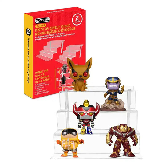 Evoretro Acryl Displayregal 2er-Pack RS9 - Smalltinytoystore