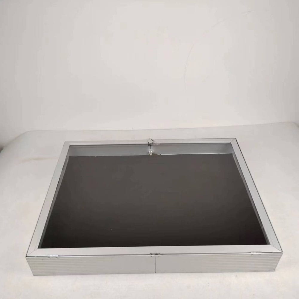 Evoretro Aluminum Display Case Silver - Smalltinytoystore