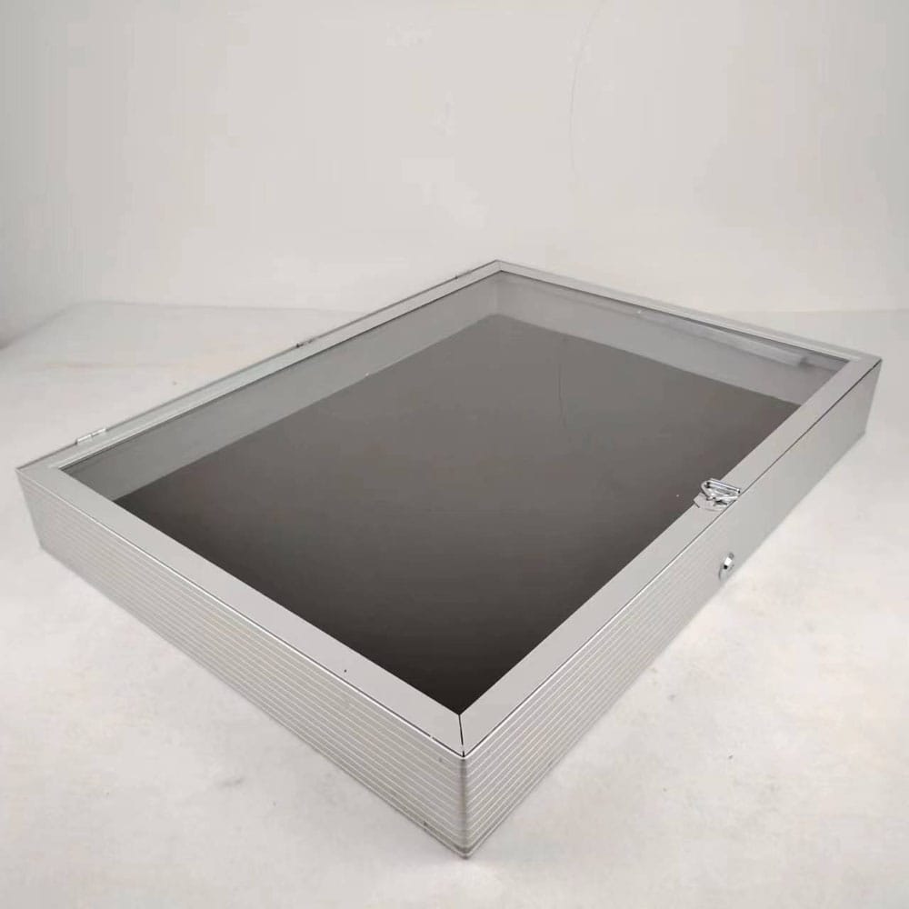 Evoretro Aluminum Display Case Silver - Smalltinytoystore