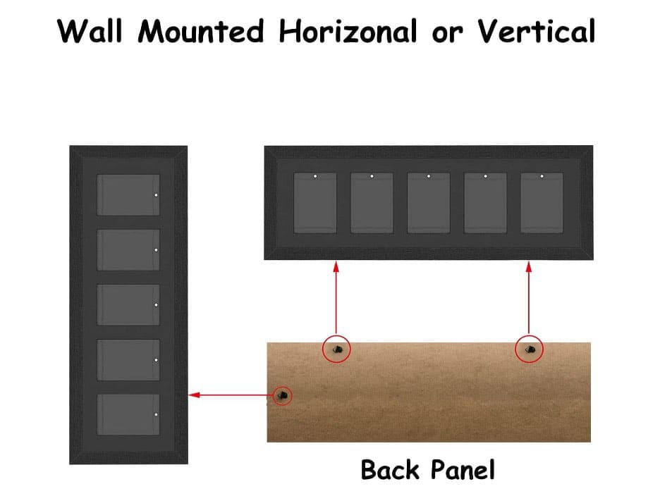 Evoretro Displayrahmen für 5 PSA Graded Cards - Smalltinytoystore