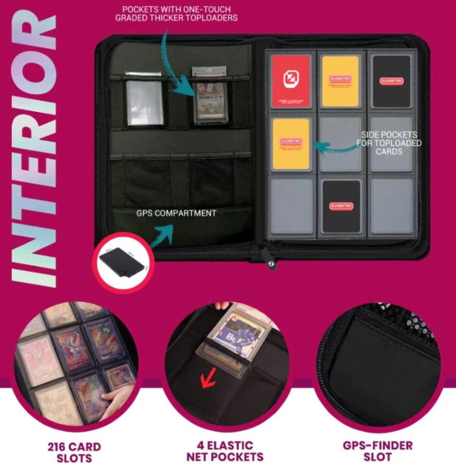 Evoretro Shield+ Topload Album 216 Karten Purple - Smalltinytoystore