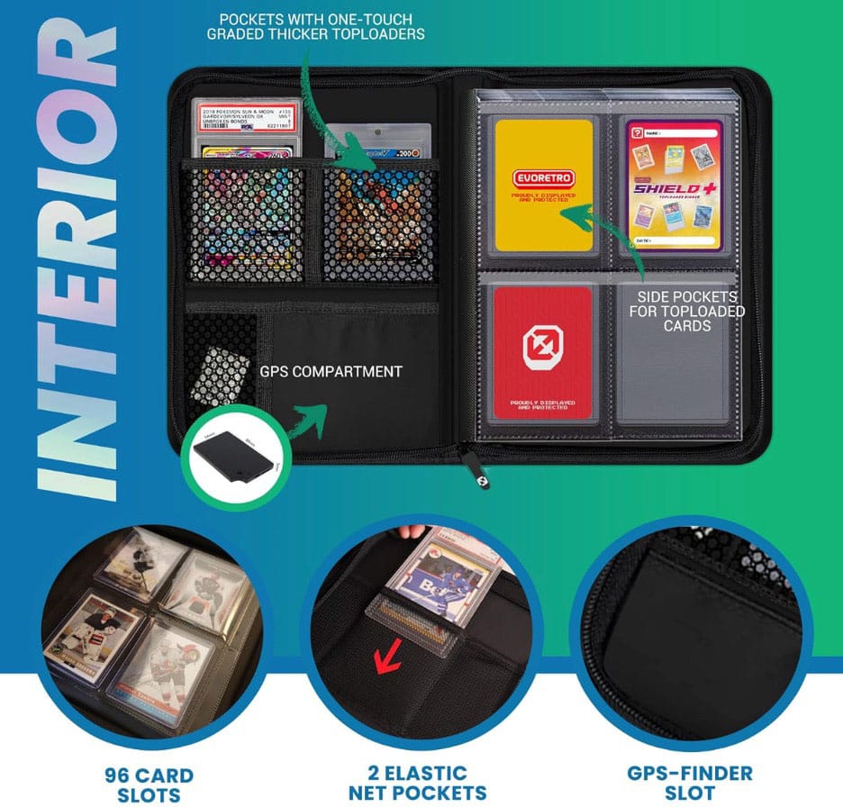 Evoretro Shield+ Topload Album Compact 96 Karten Black - Smalltinytoystore