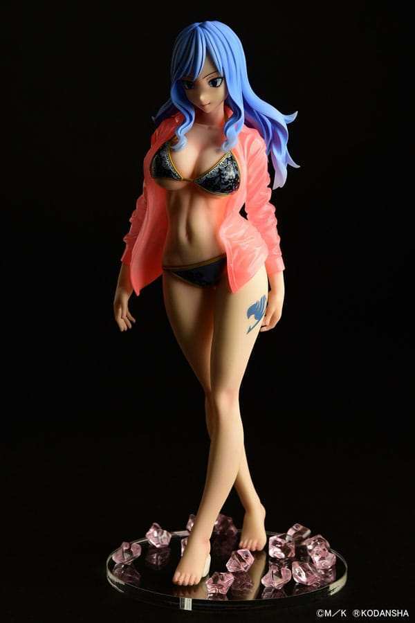 Fairy Tail Statue 1/6 Jubia Lokser Gravure_Stylesee-through wet shirt Black Bikini!! 25 cm - Smalltinytoystore
