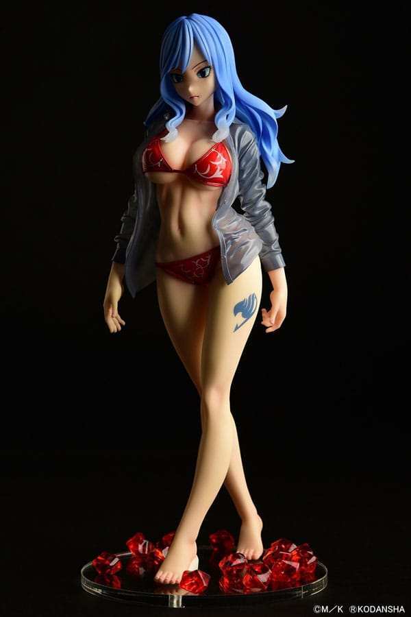 Fairy Tail Statue 1/6 Jubia Lokser Gravure_Stylesee-through wet shirt Red Bikini!! 25 cm - Smalltinytoystore