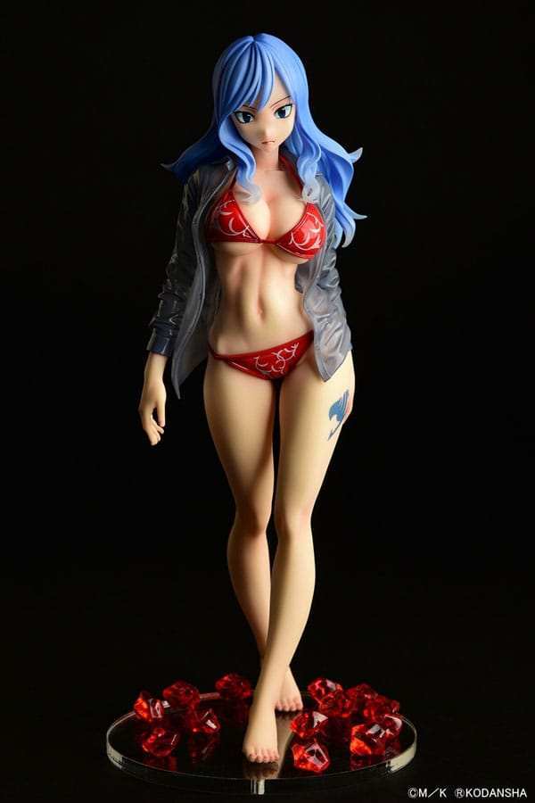 Fairy Tail Statue 1/6 Jubia Lokser Gravure_Stylesee-through wet shirt Red Bikini!! 25 cm - Smalltinytoystore