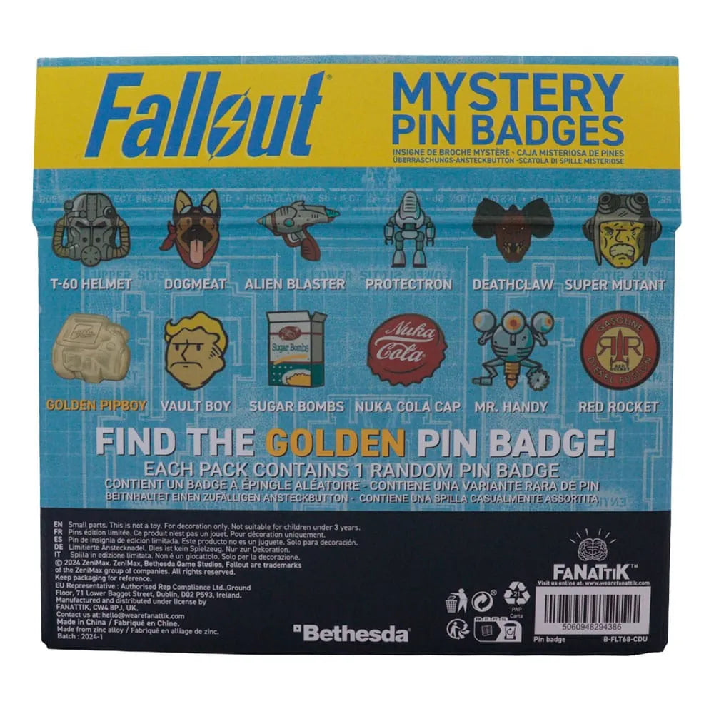 Fallout Ansteck-Pins Display Mystery Pin Badge (12) - Smalltinytoystore