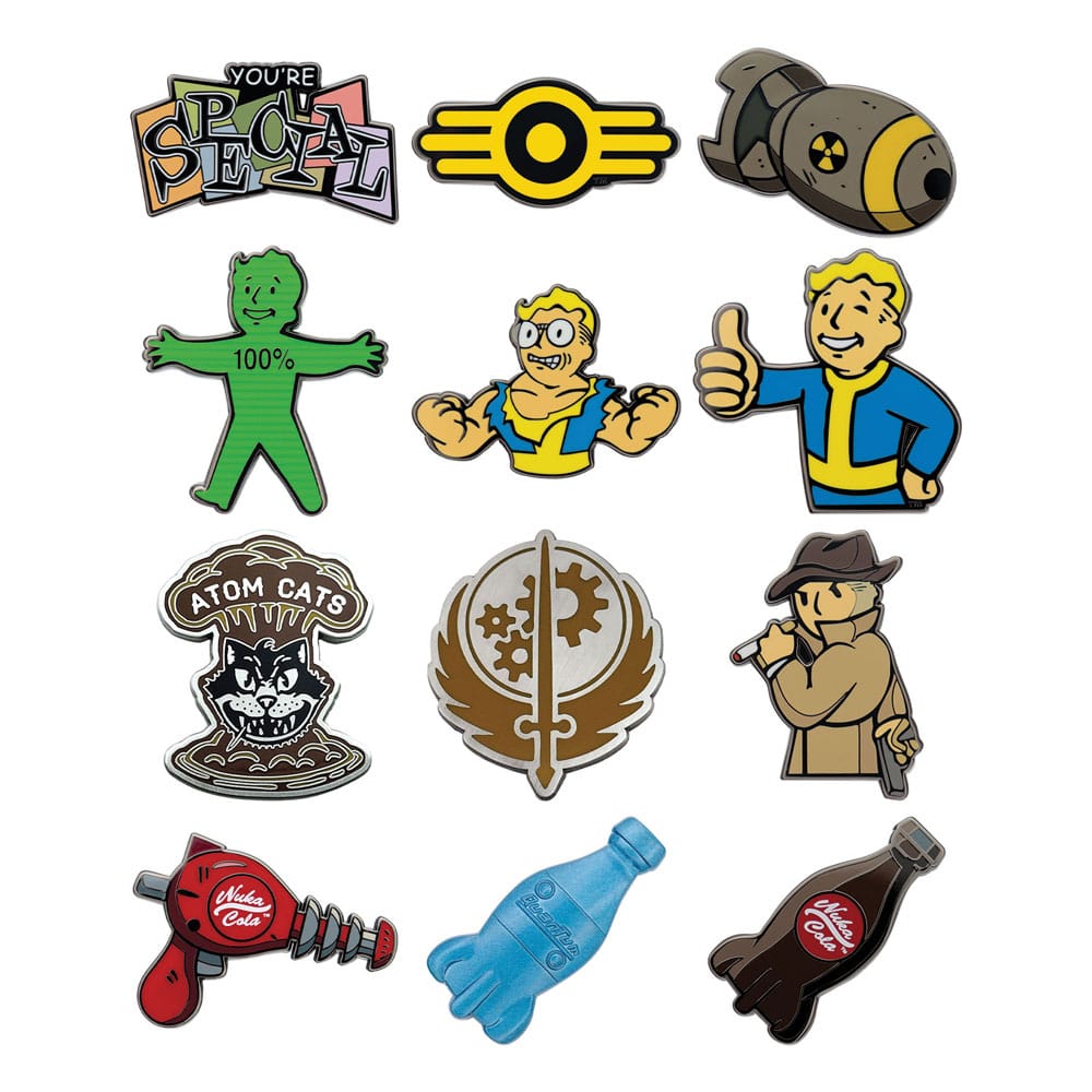 Fallout Ansteck-Pins Mystery Pin Badge Volume 2 Display (12) - Smalltinytoystore