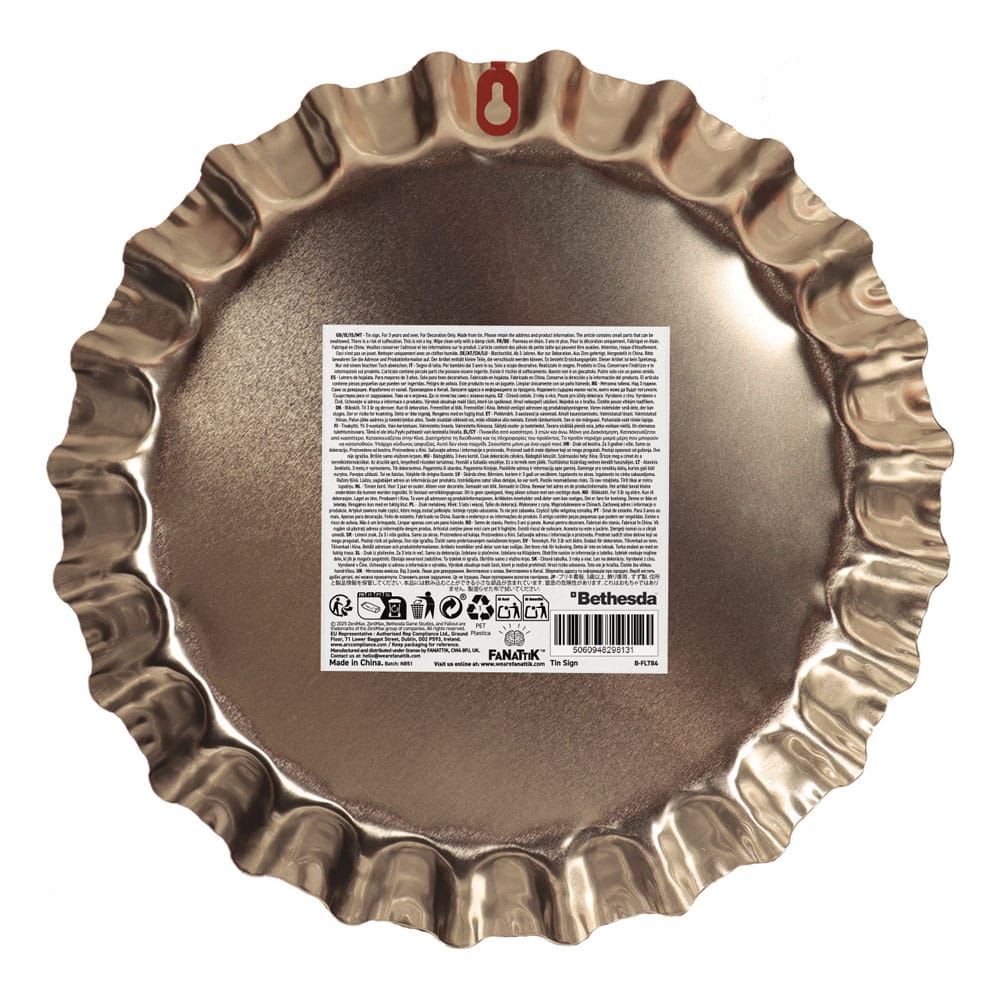 Fallout Blechschild Sunset Sarsaparilla Bottle Cap - Smalltinytoystore