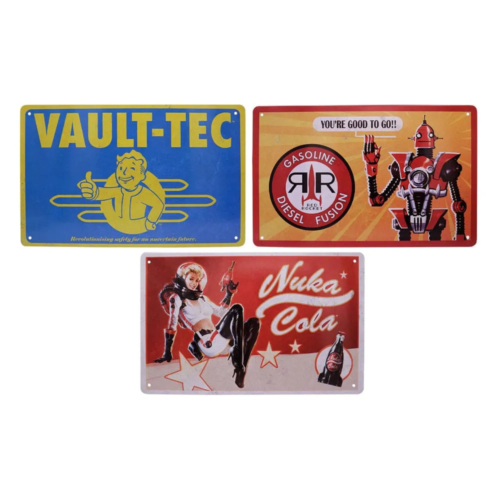 Fallout Blechschilder 3er Set Brands - Smalltinytoystore