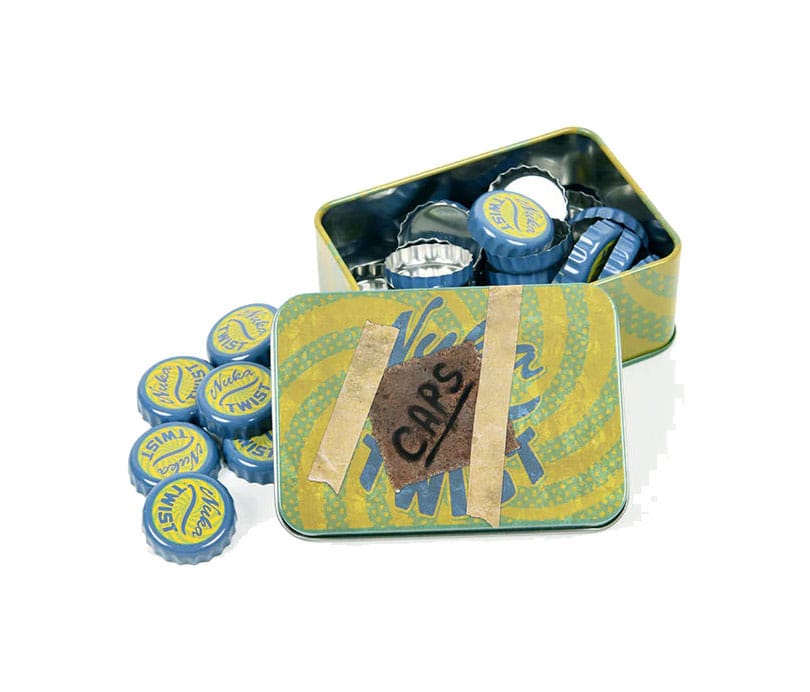 Fallout Bottle Caps Series Replik Collectib Tin - Smalltinytoystore