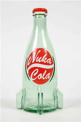 Fallout Bottle Series Replik Glass Bottle Nuka Cola Clear - Smalltinytoystore