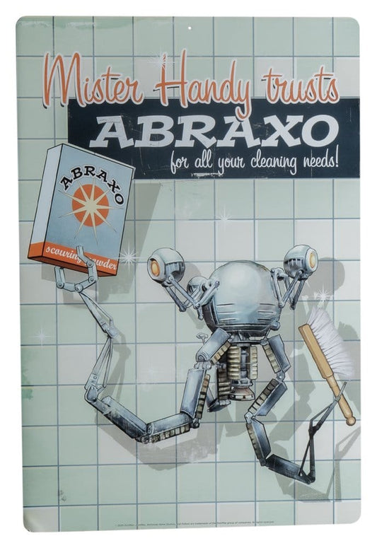 Fallout Metallschild Mr. Handy