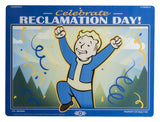 Fallout Metallschild Reclamation Day