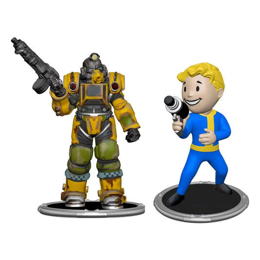 Fallout Minifiguren 2er-Pack Set A Excavator & Vault Boy (Gun) 7 cm - Smalltinytoystore