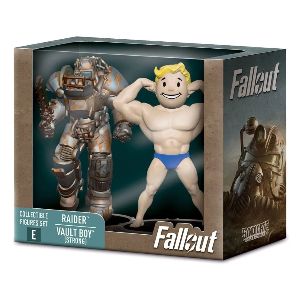 Fallout Minifiguren 2er-Pack Set E Raider & Vault Boy (Strong) 7 cm - Smalltinytoystore