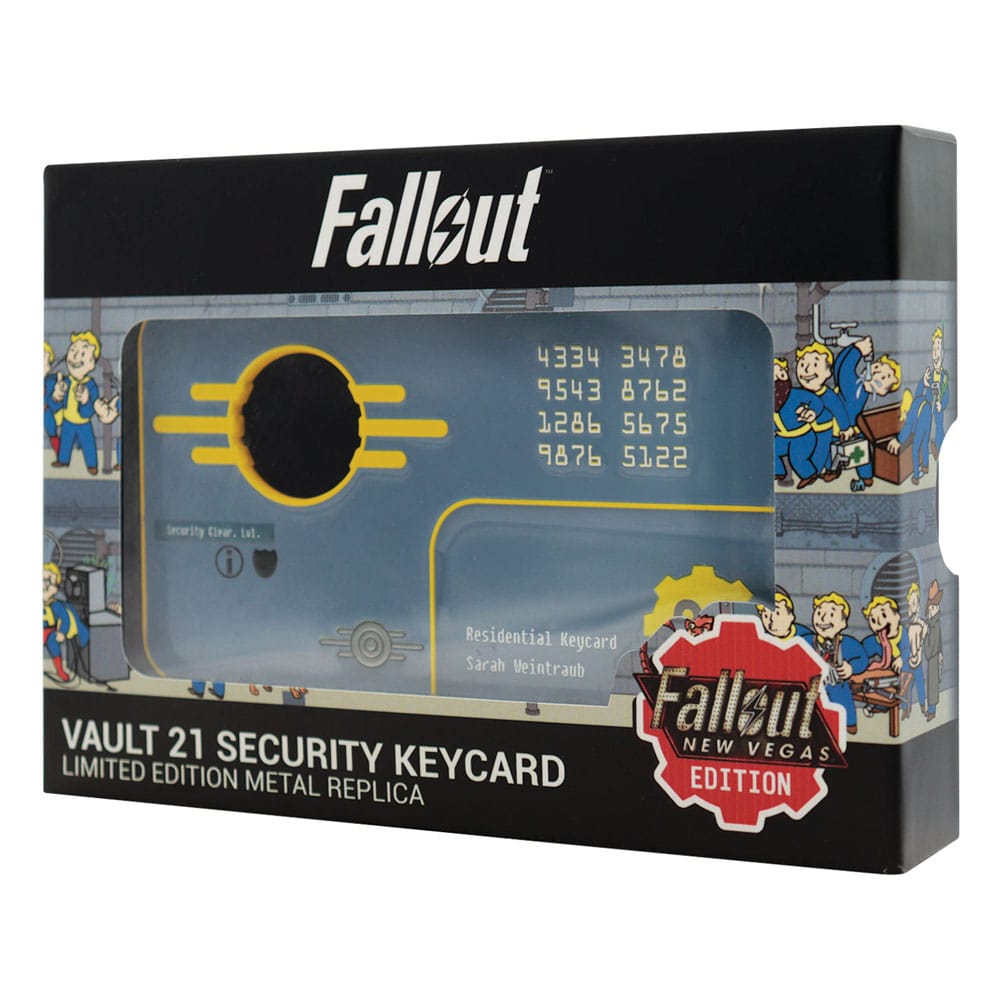 Fallout: New Vegas Replik Vault 21 Security Keycard Limited Edition - Smalltinytoystore