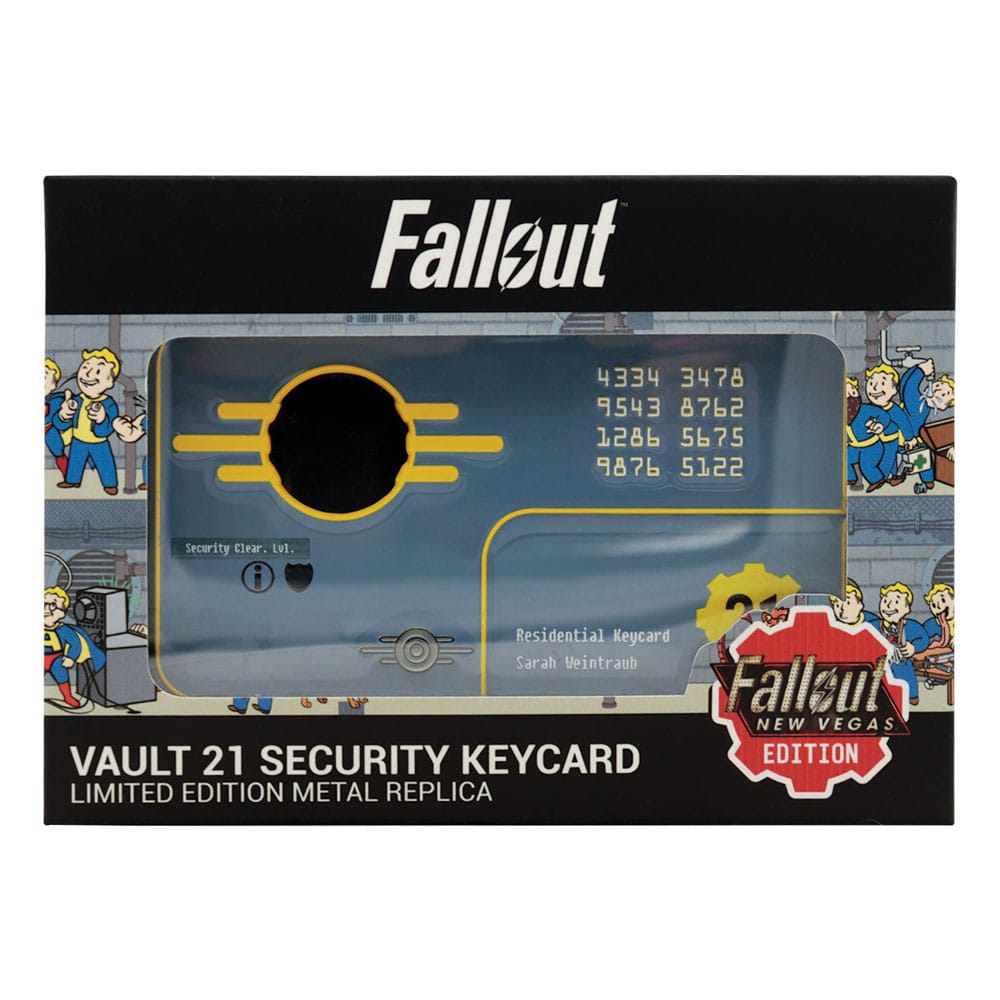 Fallout: New Vegas Replik Vault 21 Security Keycard Limited Edition - Smalltinytoystore