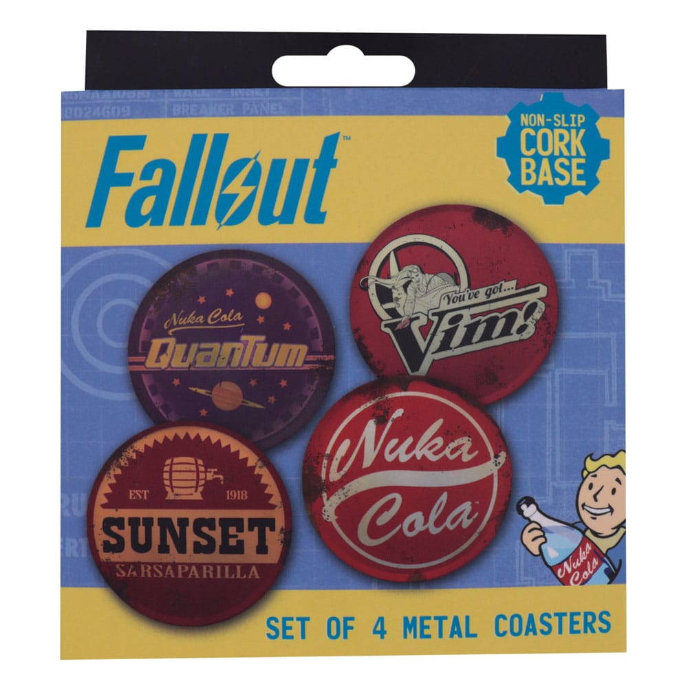 Fallout Untersetzer 4er-Pack Metal Drinks - Smalltinytoystore