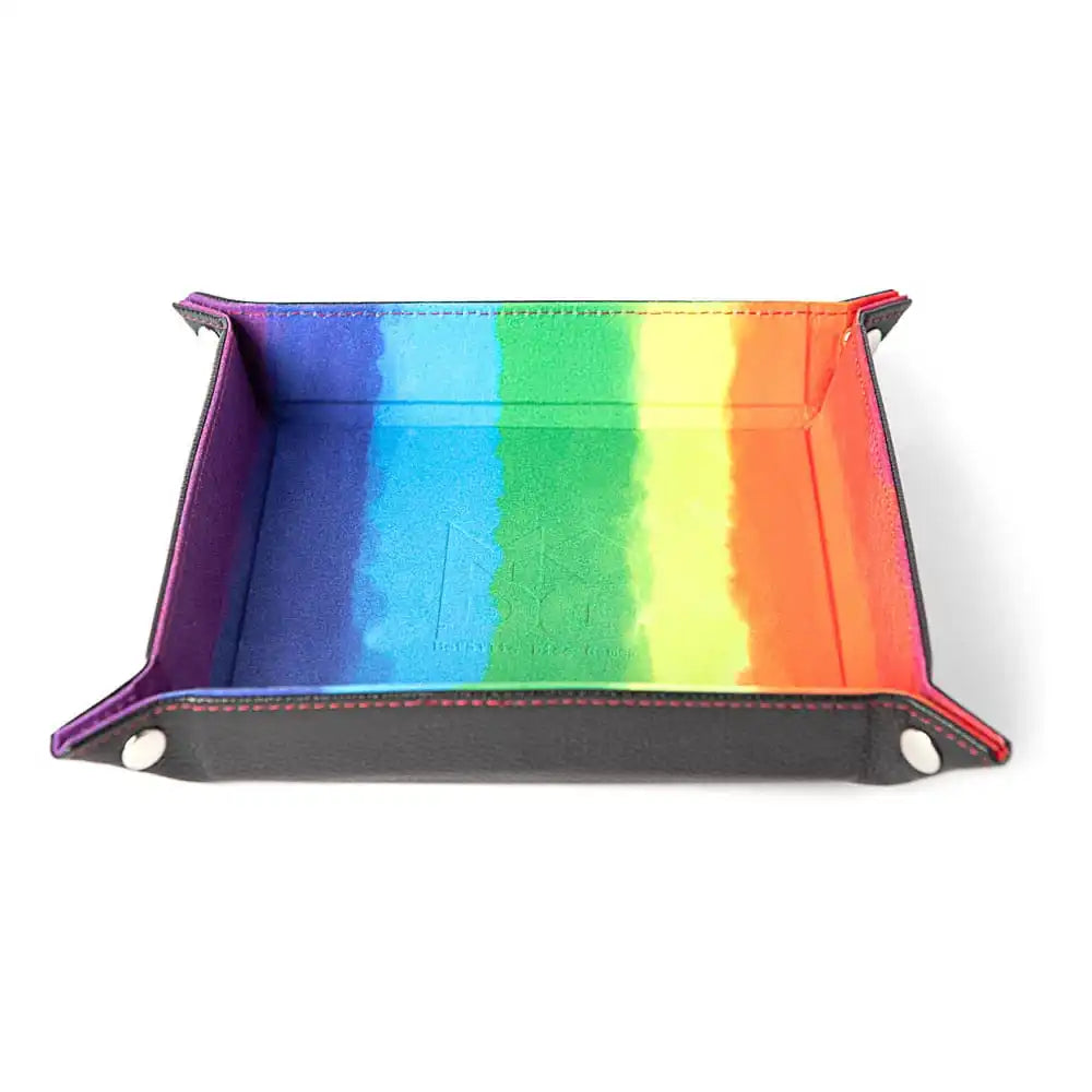 FanRoll Faltbarer Würfelteller Velvet Watercolor Rainbow - Smalltinytoystore