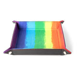 FanRoll Faltbarer Würfelteller Velvet Watercolor Rainbow - Smalltinytoystore