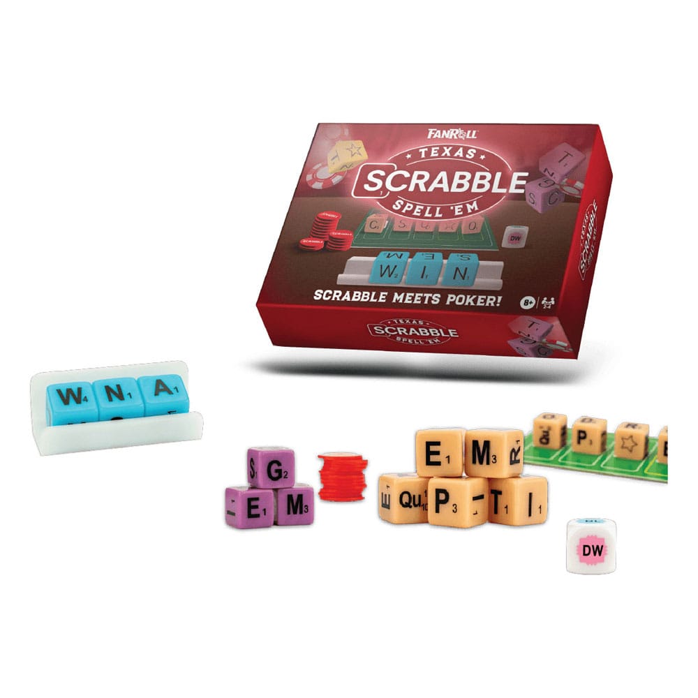 FanRoll Hasbro Spiel Scrabble Texas Spell Em - Smalltinytoystore
