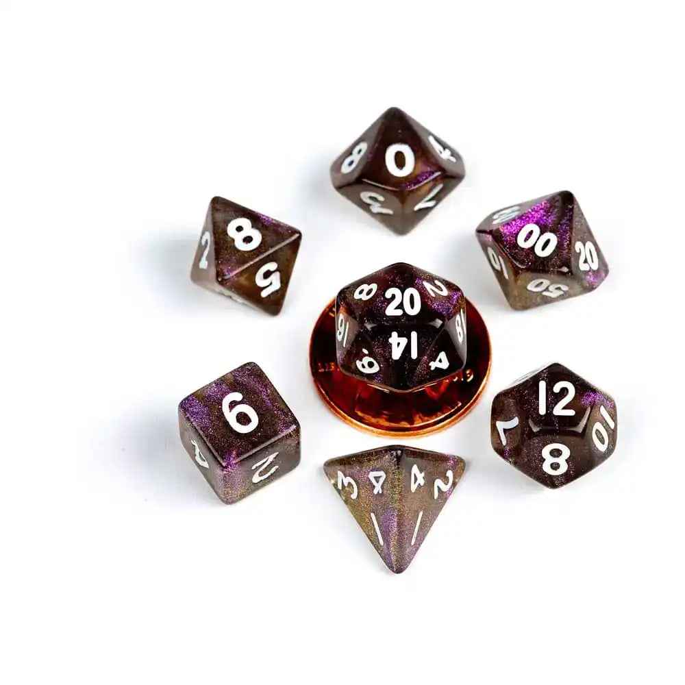 FanRoll Mini Würfel Set Stardust Supervolcano (7) - Smalltinytoystore