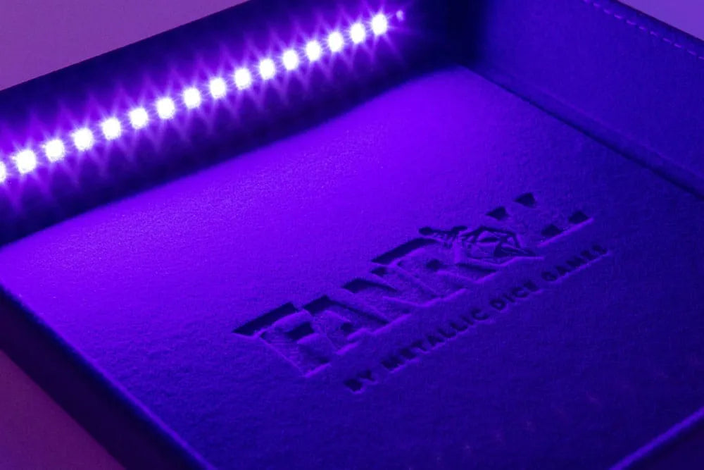 FanRoll Shadowlight Faltbarer Blacklight Würfelteller Black - Smalltinytoystore