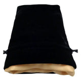 FanRoll Würfelbeutel Velvet Black with Gold Satin Small - Smalltinytoystore