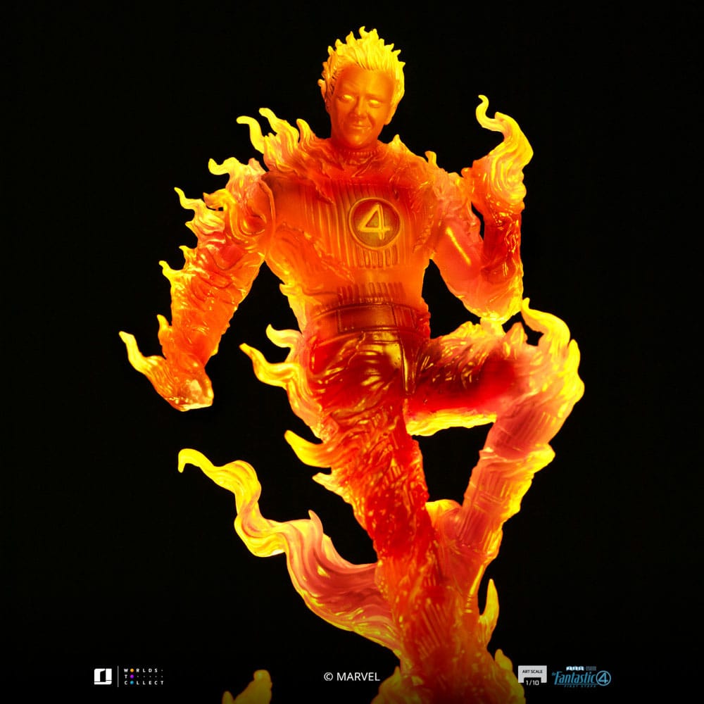 Fantastic Four Art Scale Statue 1/10 Human Torch 30 cm - Smalltinytoystore
