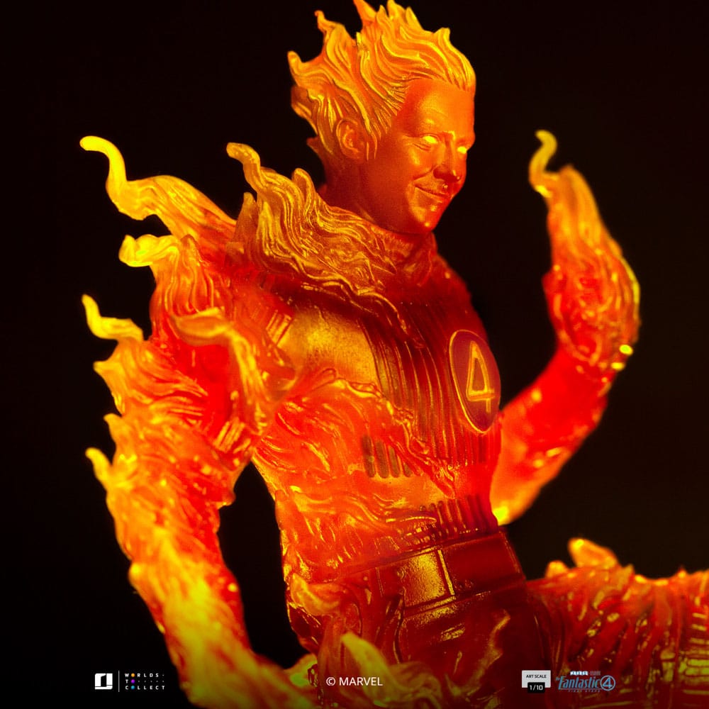 Fantastic Four Art Scale Statue 1/10 Human Torch 30 cm - Smalltinytoystore