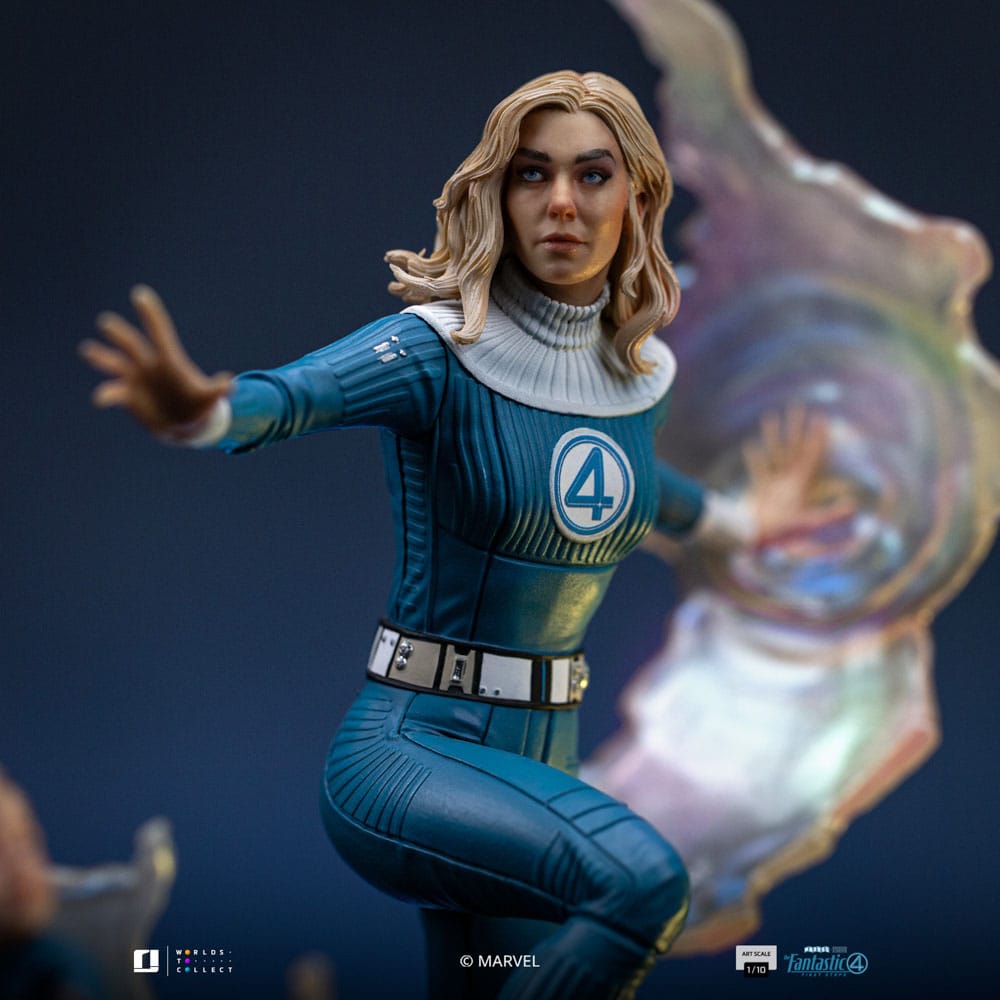 Fantastic Four Art Scale Statue 1/10 Invisible Woman and Franklin 28 cm - Smalltinytoystore