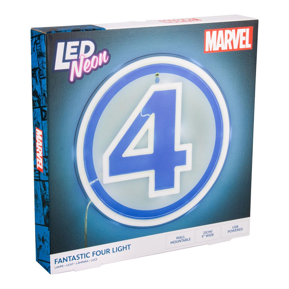 Fantastic Four LED Wandleuchte Logo Neon - Smalltinytoystore