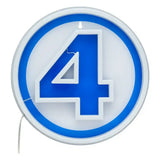 Fantastic Four LED Wandleuchte Logo Neon - Smalltinytoystore