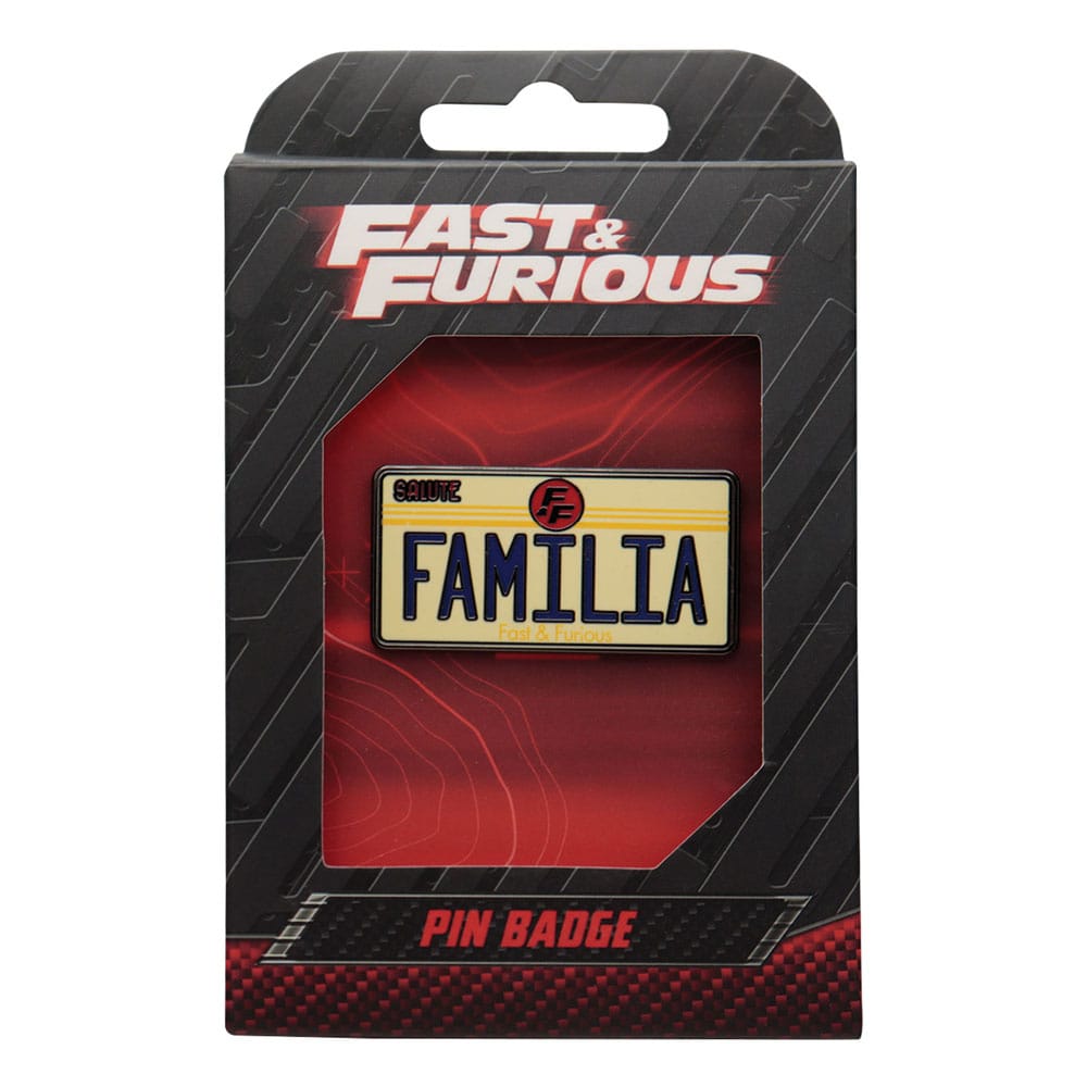 Fast & Furious Ansteck-Pin Familia License Plate - Smalltinytoystore