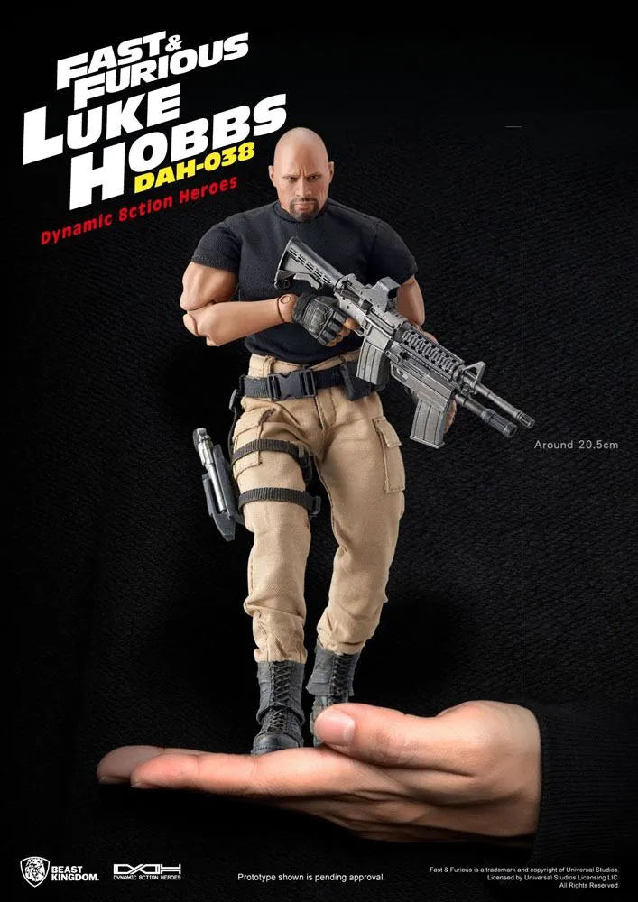 Fast & Furious Dynamic 8ction Heroes Actionfigur 1/9 Luke Hobbs 21 cm - Smalltinytoystore