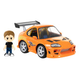 Fast & Furious Q-Village Fahrzeug mit Minifigur Toyota Supra JZA80 9 cm - Smalltinytoystore
