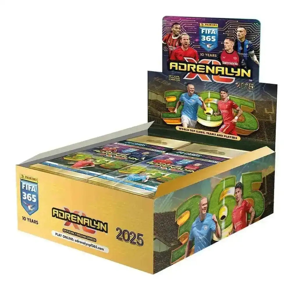 FIFA 365 Adrenalyn XL 2025 Trading Cards Fat Packs Display (10) - Smalltinytoystore