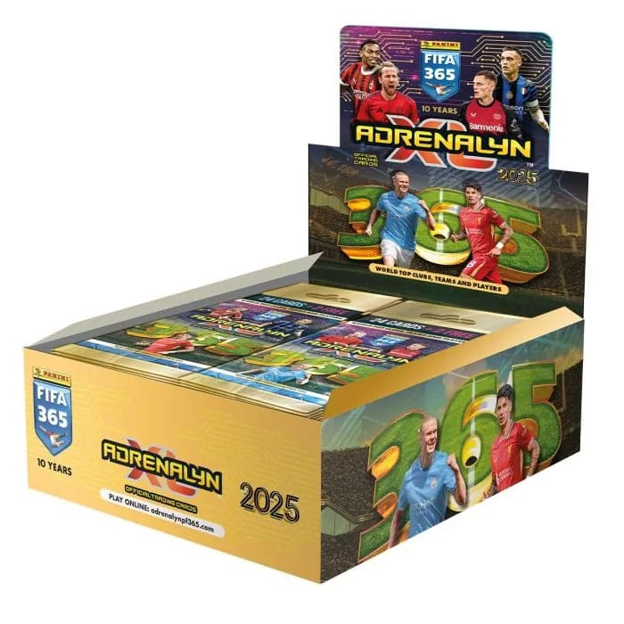 FIFA 365 Adrenalyn XL 2025 Trading Cards Fatpack Box (10) - Smalltinytoystore