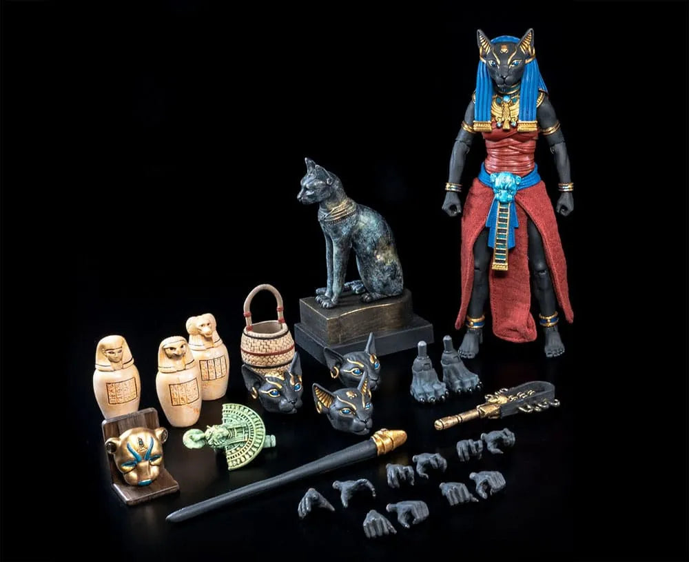 Figura Obscura Actionfigur Bastet Black & Red - Smalltinytoystore