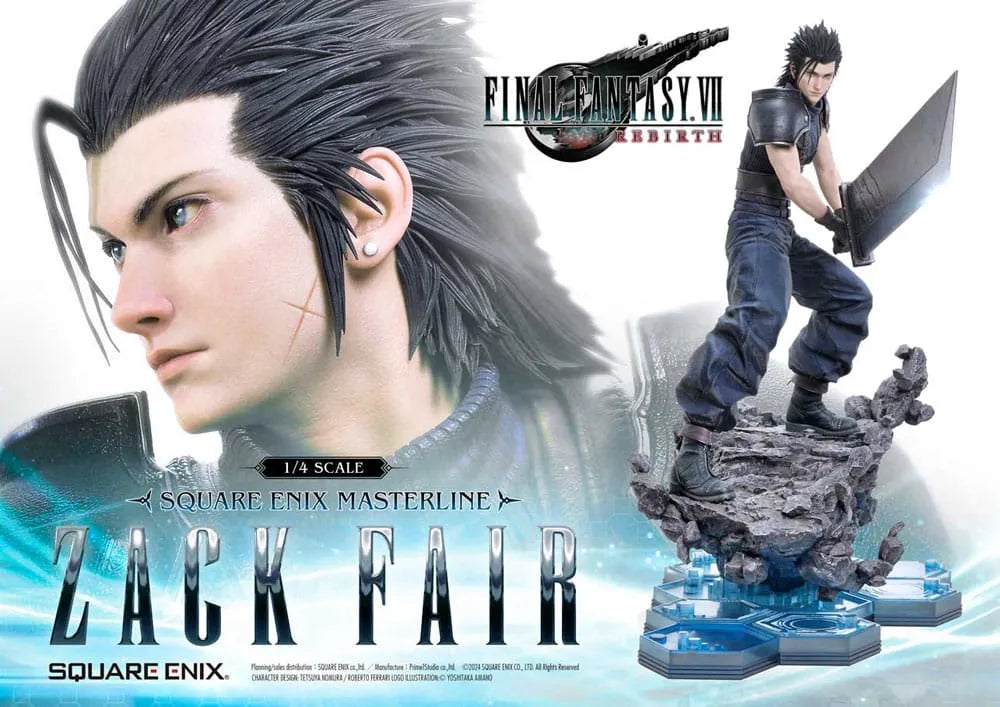 Final Fantasy VII Rebirth Masterline Statue 1/4 Zack Fair 57 cm - Smalltinytoystore