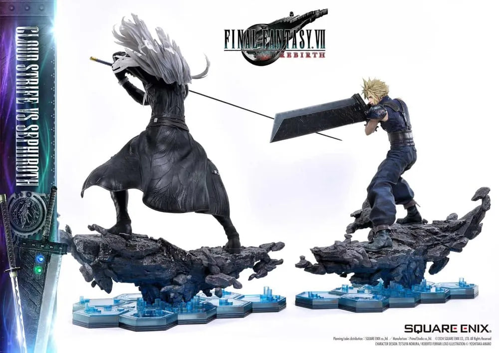 Final Fantasy VII Rebirth Masterline Statuen 2er-Pack 1/4 Cloud Strife vs Sephiroth 69 cm - Smalltinytoystore