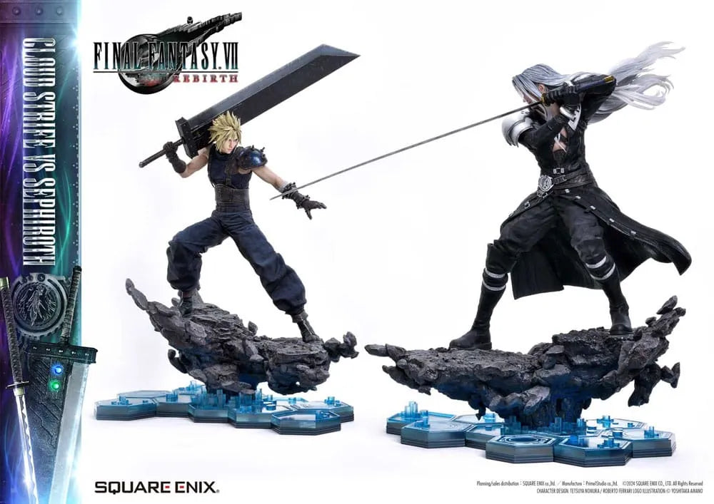 Final Fantasy VII Rebirth Masterline Statuen 2er-Pack 1/4 Cloud Strife vs Sephiroth 69 cm - Smalltinytoystore