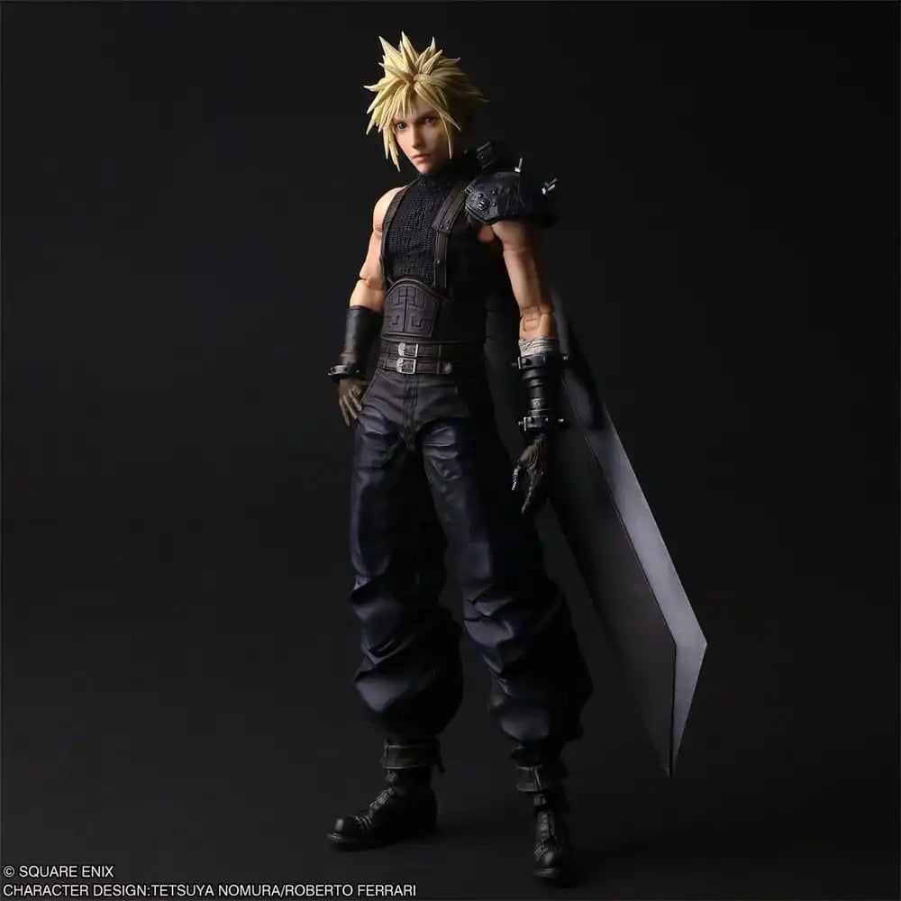 Final Fantasy VII Rebirth Play Arts Shin Actionfigur Cloud Strife 27 cm - Smalltinytoystore